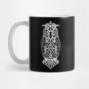 the dark owl in the night ecopop tribal arts Mug